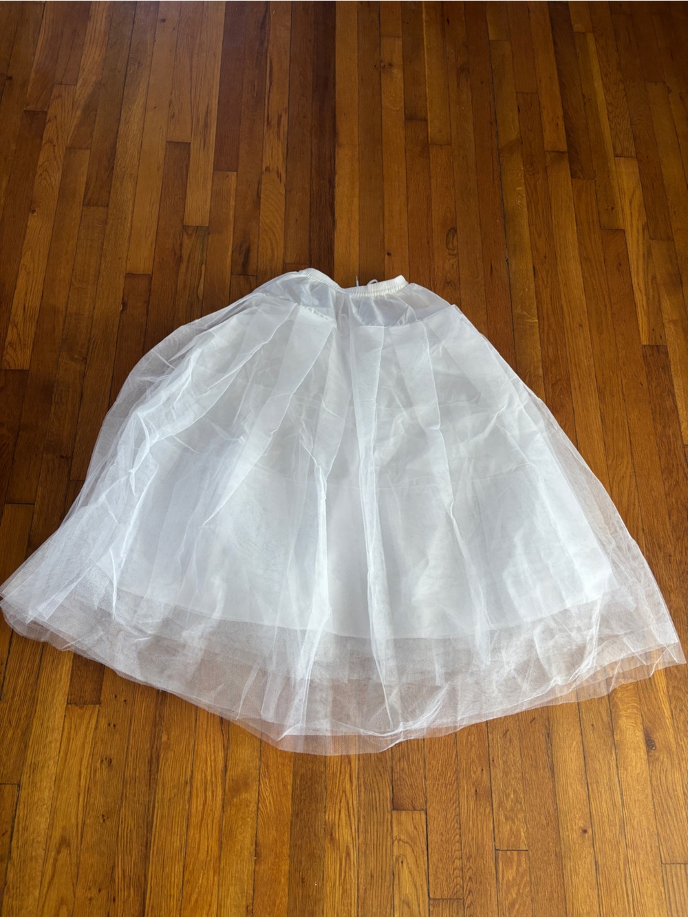 White Tulle A-Line Skirt Slip